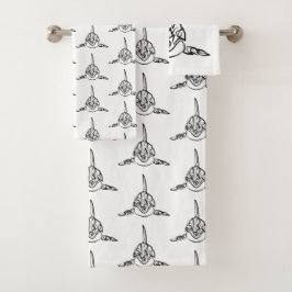 白黒の部族オルカ バスタオルセット