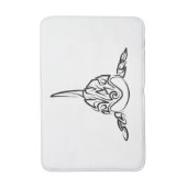 白黒の部族オルカ バスマット (正面縦)