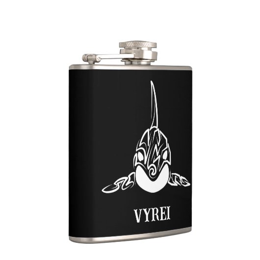 白黒の部族オルカ フラスク (右)