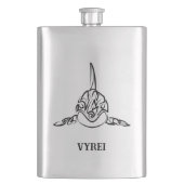 白黒の部族オルカ フラスク (正面)