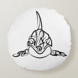 白黒の部族オルカ ラウンドクッション