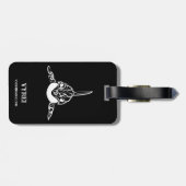 白黒の部族オルカ ラゲッジタグ (裏面横)