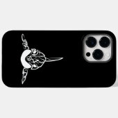 白黒の部族オルカ Case-Mate iPhoneケース (裏面 (横))