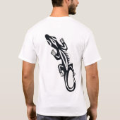白黒の部族スタイル Tシャツ (裏面)