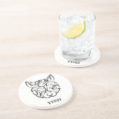 白黒の部族ネズミ コースター (側面)