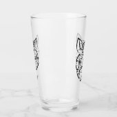 白黒の部族ネズミ タンブラーグラス (左)