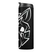 白黒の部族ネズミ タンブラー (回転右)