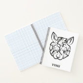 白黒の部族ネズミ ノートブック (内部)