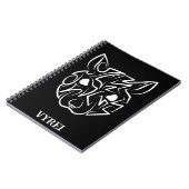 白黒の部族ネズミ ノートブック (左側)