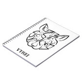 白黒の部族ネズミ ノートブック (左側)