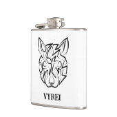 白黒の部族ネズミ フラスク (左)