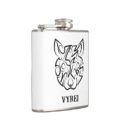 白黒の部族ネズミ フラスク (右)