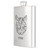 白黒の部族ネズミ フラスク (左)