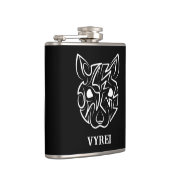 白黒の部族ネズミ フラスク (右)