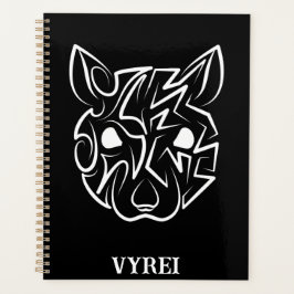 白黒の部族ネズミ プランナー手帳