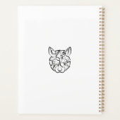 白黒の部族ネズミ プランナー手帳 (裏面)