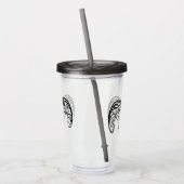 白黒の部族ヤギ アクリルタンブラー (左)