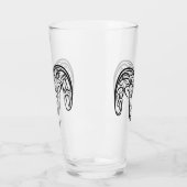 白黒の部族ヤギ タンブラーグラス (左)
