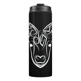 白黒の部族ヤギ タンブラー