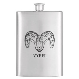 白黒の部族ヤギ フラスク