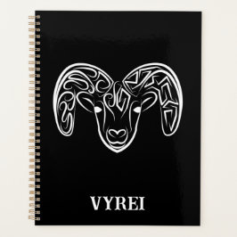 白黒の部族ヤギ プランナー手帳