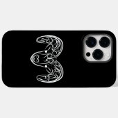 白黒の部族ヤギ Case-Mate iPhoneケース (裏面 (横))