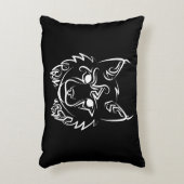 白黒の部族リンクス アクセントクッション (正面(垂直))