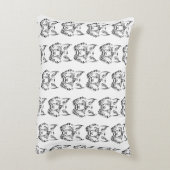 白黒の部族リンクス アクセントクッション (裏面(縦))