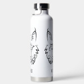 白黒の部族リンクス ウォーターボトル (右面)