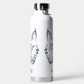 白黒の部族リンクス ウォーターボトル (左面)