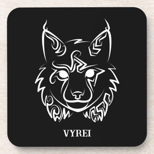 白黒の部族リンクス コースター (正面)