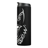 白黒の部族リンクス タンブラー (回転右)