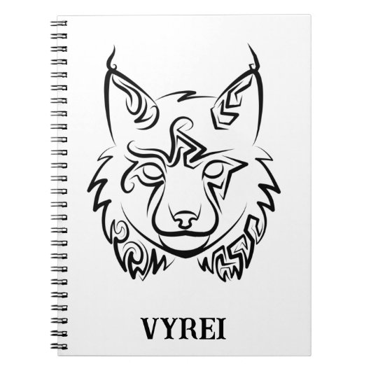 白黒の部族リンクス ノートブック (正面)