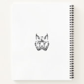 白黒の部族リンクス ノートブック (裏面)