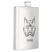 白黒の部族リンクス フラスク (右)