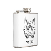 白黒の部族リンクス フラスク (右)