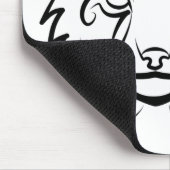 白黒の部族リンクス マウスパッド (コーナー)