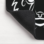 白黒の部族リンクス マウスパッド (コーナー)