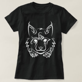 白黒の部族リンクス Tシャツ