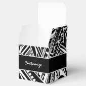 白黒の部族抽象芸術キューブ フェイバーボックス (オープン)