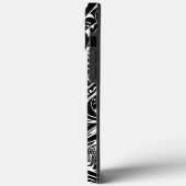 白黒の部族抽象芸術 Case-Mate iPhoneケース (裏面 / 左)