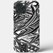 白黒の部族抽象芸術 Case-Mate iPhoneケース (裏面)