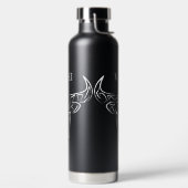 白黒の部族牛 ウォーターボトル (左面)