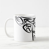白黒の部族牛 コーヒーマグカップ (左)