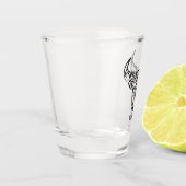 白黒の部族牛 ショットグラス (左)