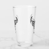 白黒の部族牛 タンブラーグラス (左)