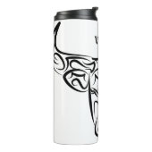 白黒の部族牛 タンブラー (回転左)