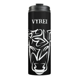 白黒の部族牛 タンブラー