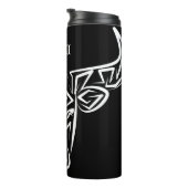 白黒の部族牛 タンブラー (回転右)