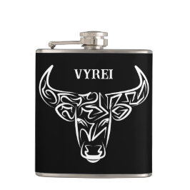 白黒の部族牛 フラスク